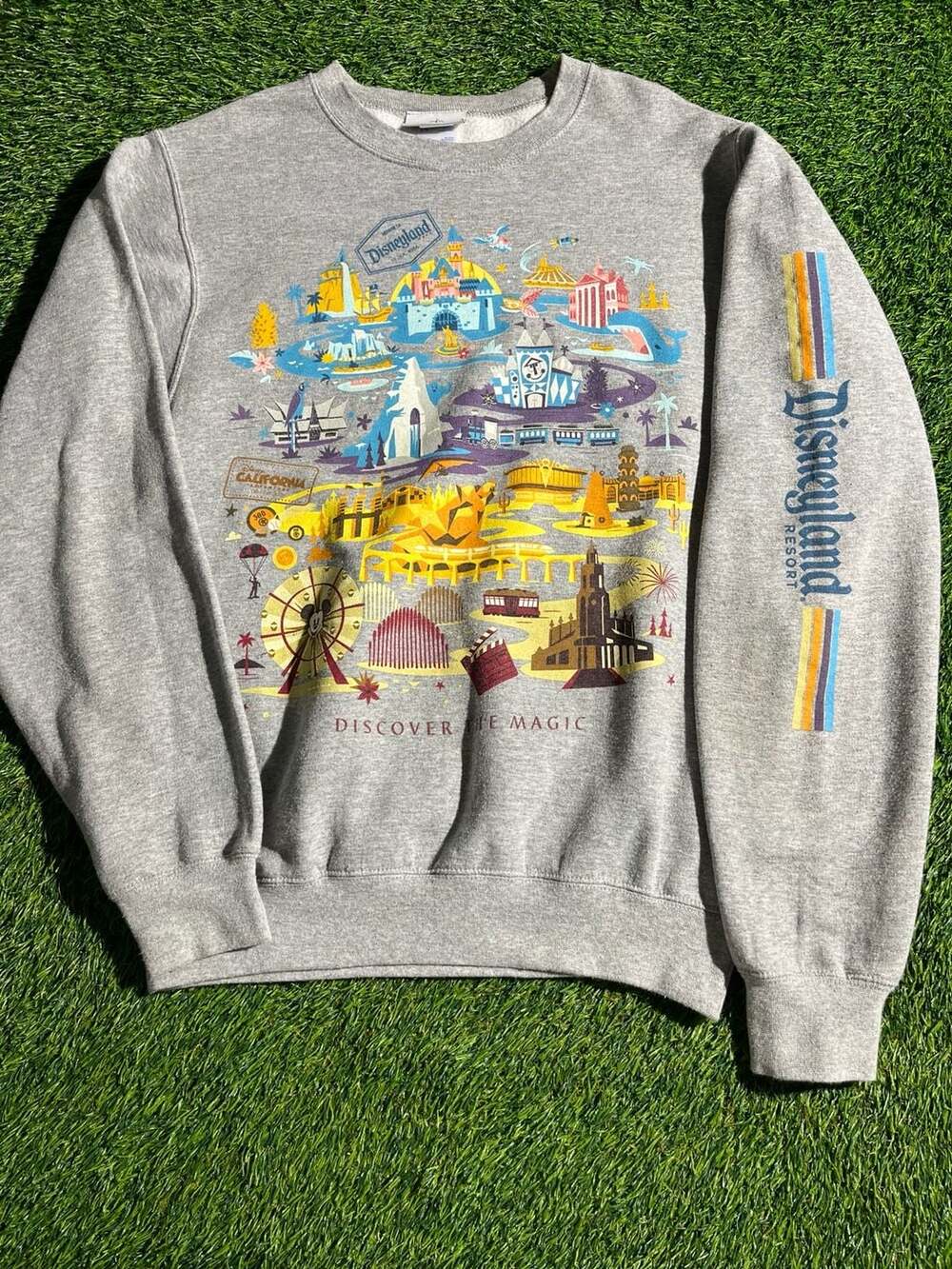 Disney Parks Disneyland Resort Sweatshirt Size S Gray Discover The Magic